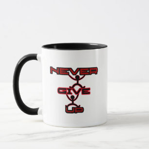 Taza Dos cuerpos sosteniendo letras