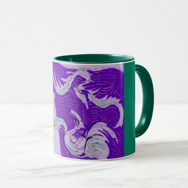 Taza Dos dragones, tres soles (Anverso derecho)
