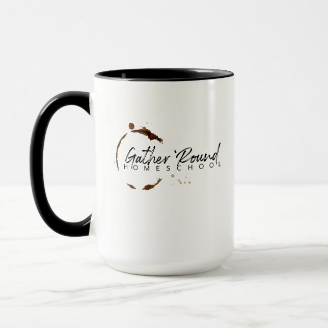 Taza Dos-entonada grande con la mancha (444 ml) (Izquierda)
