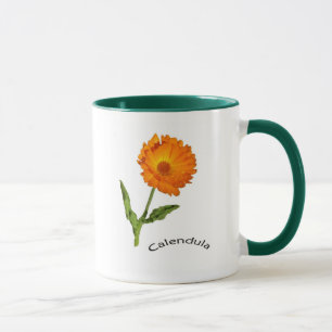 Taza - Dos flores de caléndula