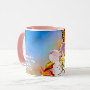 Taza Dos flores de cerezo de Sakura