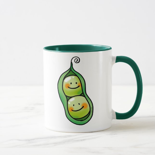 Taza Dos guisantes en una vaina (Derecha)
