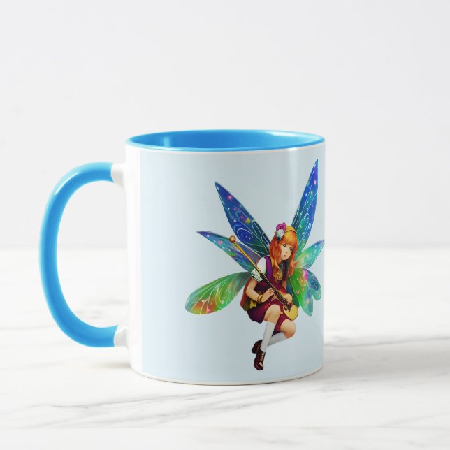 Taza Dos hadas indenales con grandes alas azules (Izquierda)