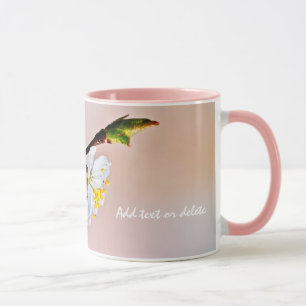 Taza Dos hermosas flores de albaricoque japonesas