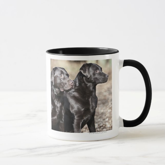 Taza Dos labradores retrieveres negros (Derecha)