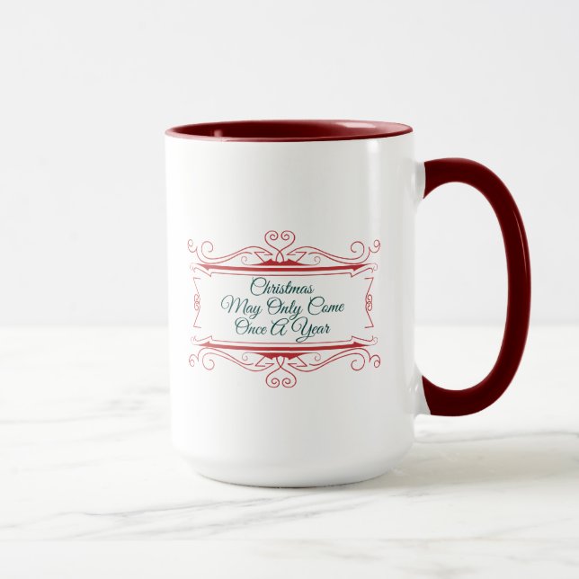 Taza Dos mensajes de Navidad Mug (Derecha)