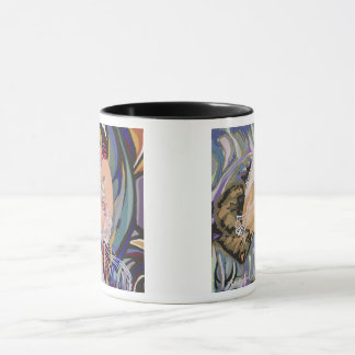 Taza Dos mujeres art déco vintage por S. Chompre