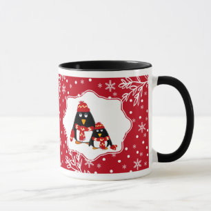 Taza Dos pequeños pingüinos   Entrega de Navidades de n
