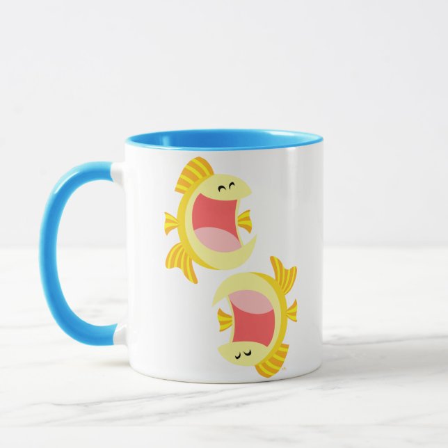 Taza Dos Personalizados adorables Fish Mug (Izquierda)