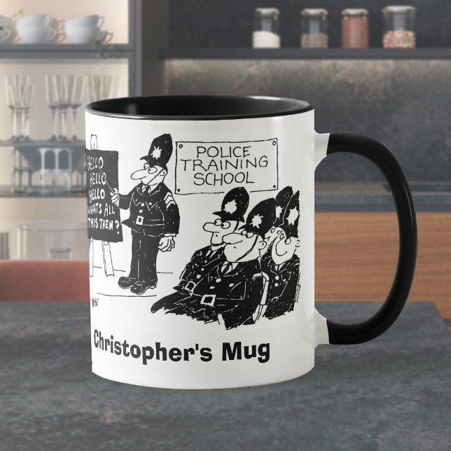 Taza Dos Personalizados De Policía Divertidos. Añadir e (Subido por el creador)