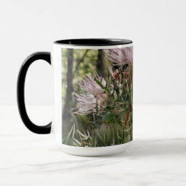 Taza Dos ranas en un cardo lechero Foto natural de Flor