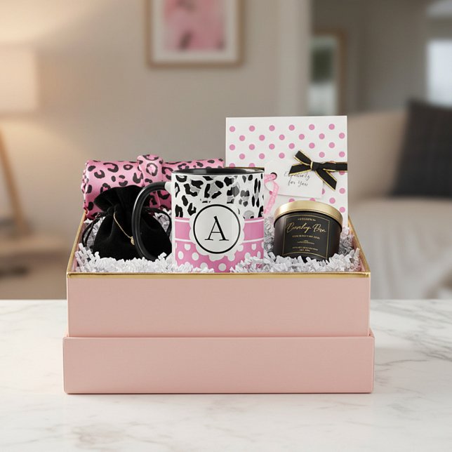 Taza Dosis onduladas y animales imprimir monograma (Subido por el creador)