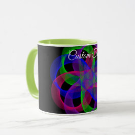 Taza Double Loop Mesh Geometric Coffee Mug