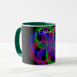 Taza Double Loop Mesh Geometric Coffee Mug
