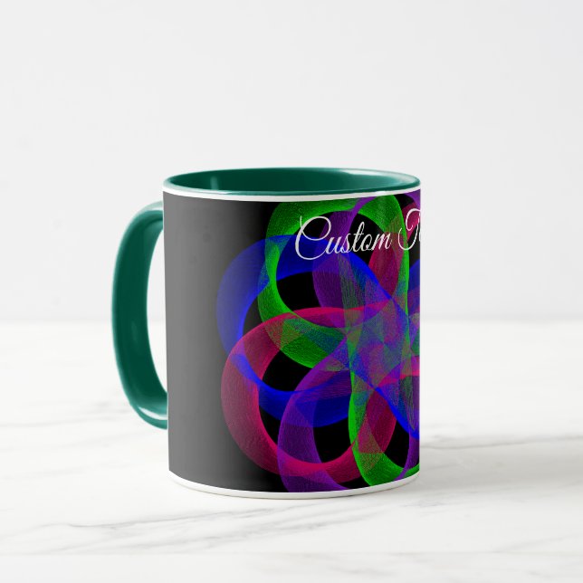 Taza Double Loop Mesh Geometric Coffee Mug (Anverso izquierdo)