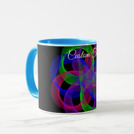 Taza Double Loop Mesh Geometric Coffee Mug