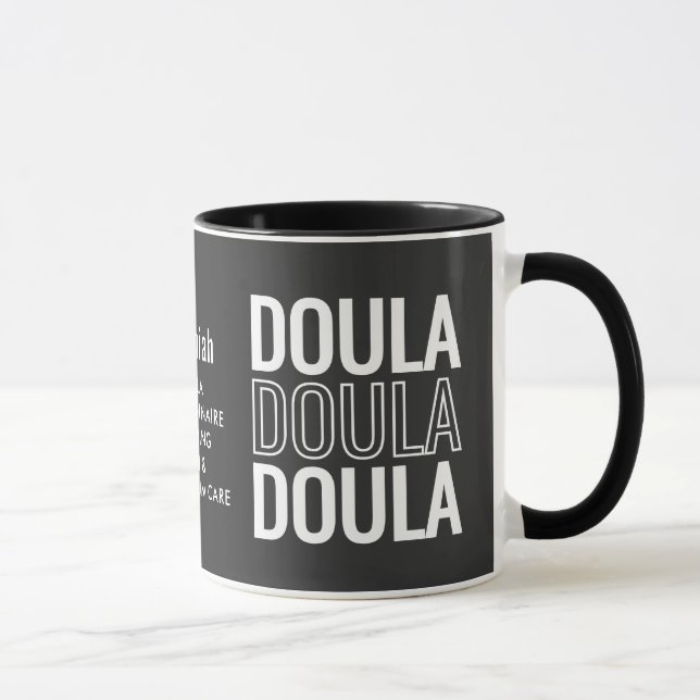 Taza DOULA Personalizada Simple (Derecha)