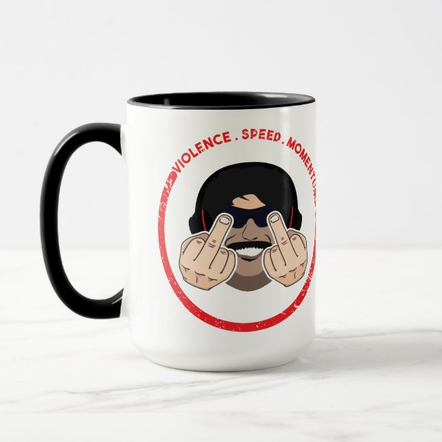 Taza Dr Disrespect Violence Speed Momentum T-Shirt (Izquierda)