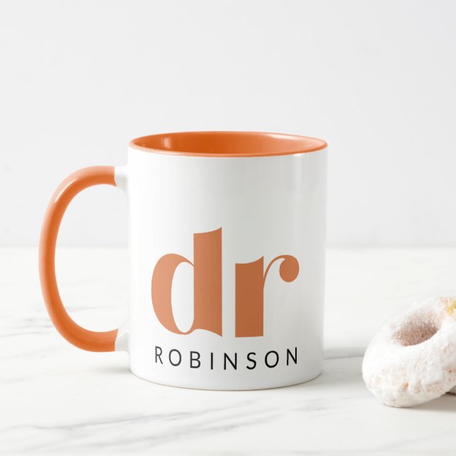Taza dr [Nombre personalizado] (Con donut)
