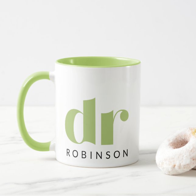 Taza dr [Nombre personalizado] (Con donut)
