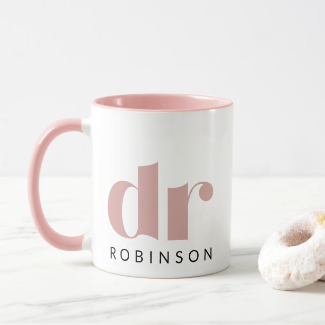 Taza dr [Nombre personalizado] (Con donut)