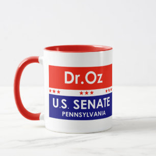 Taza Dr. Oz Senado de los Estados Unidos Pennsylvania