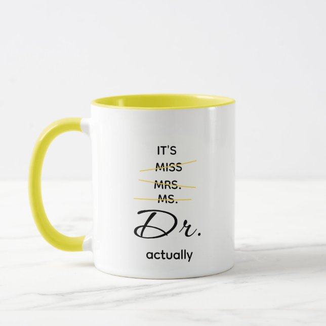 Taza Dr. Realmente Amarillo (Izquierda)