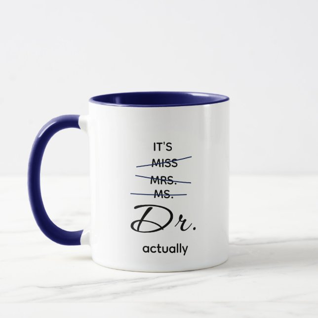 Taza Dr. Realmente Navy (Izquierda)