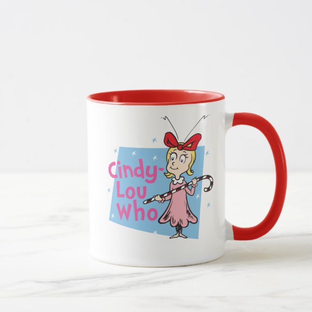 Taza Dr. Seuss| Cindy-Lou Who - Candy Cane (Derecha)