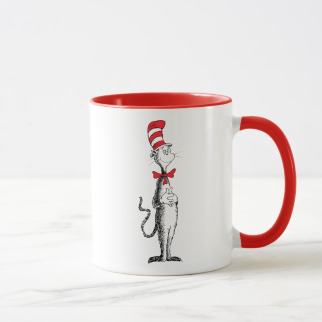 Taza Dr. Seuss el gato con sombrero de pie (Derecha)