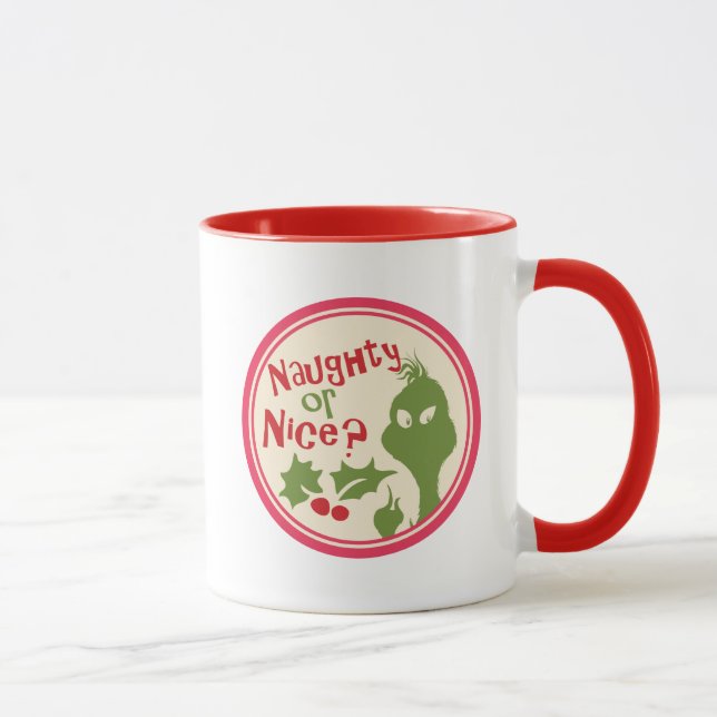 Taza Dr. Seuss | El Grinch - travieso o bonito? (Derecha)