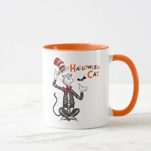 Taza Dr. Seuss | Gato de Halloween en el Gorra (Derecha)