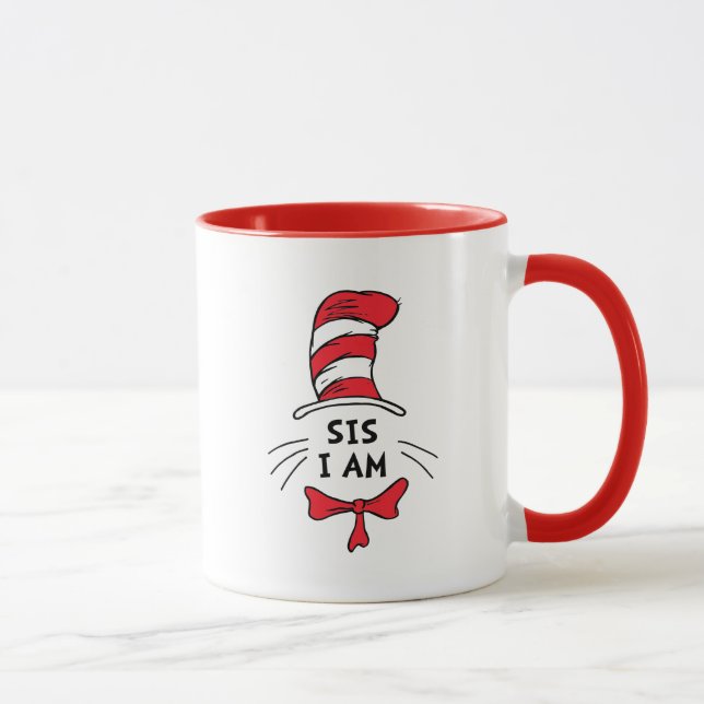 Taza Dr. Seuss | Gato en el Gorra - Sis I am (Derecha)
