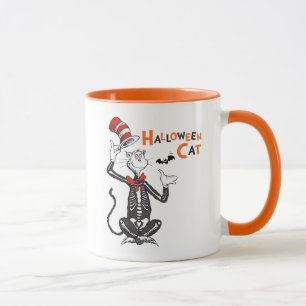 Taza Dr. Seuss Gato en el sombrero de Halloween