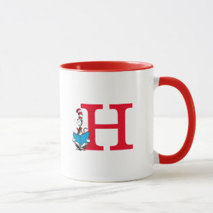 Taza Dr. Seuss Gato en el Sombrero - Monograma de lectu