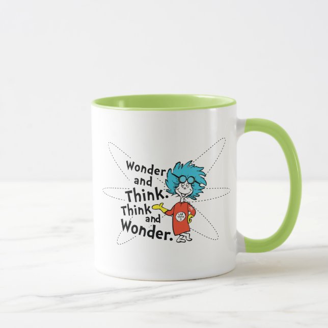 Taza Dr. Seuss | Maravilla y piensa. Piensa y maravilla (Derecha)