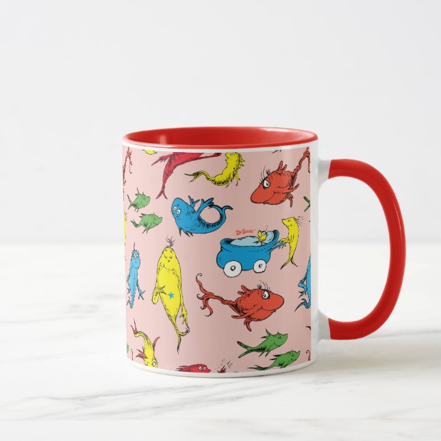 Taza Dr. Seuss | Patrón de Un pez dos peces (Derecha)