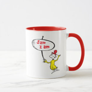 Taza Dr. Seuss   Rótulo de Sam-I-Am