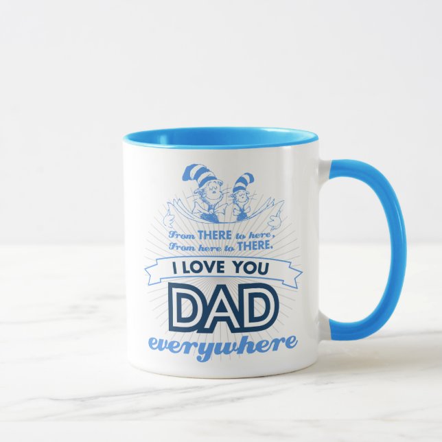 Taza Dr. Seuss | Te Amo Papá Por Todas Partes (Derecha)