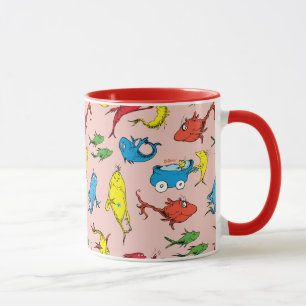 Taza Dr. Seuss   Un Patrón Pescado Dos Peces