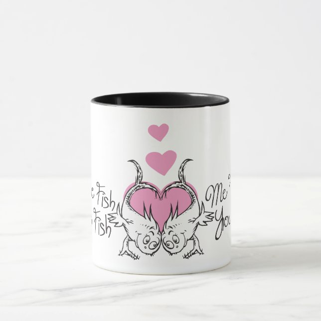 Taza Dr. Seuss Valentine | Un pez dos (Centro)