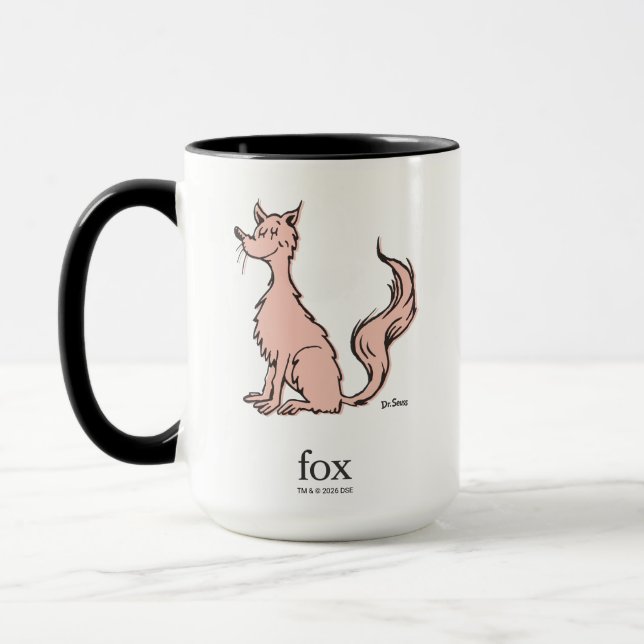 Taza Dr. Seuss | Zorro Rosa (Izquierda)