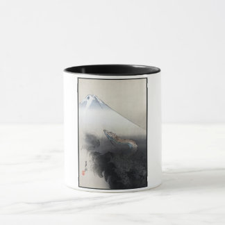 Taza Dragón Ascendiendo al Monte Fuji: Ryu Cultura Japo