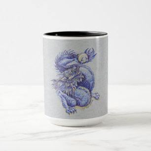Taza Dragón azul