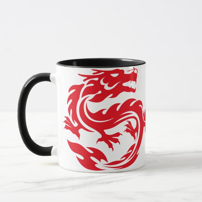 Taza Dragon chinois rouge (Izquierda)