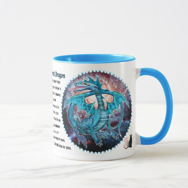 Taza Dragón cosmético turquesa (Derecha)