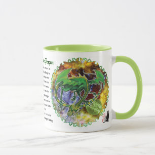 Taza Dragón cósmico de Esmeralda