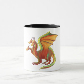 Taza dragón de 3 cabezas