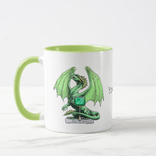 Taza Dragón de Birthstone de mayo: Esmeralda