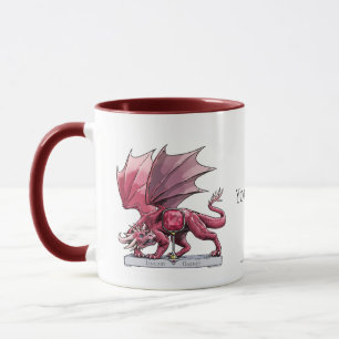 Taza Dragón de enero Birthstone - granate